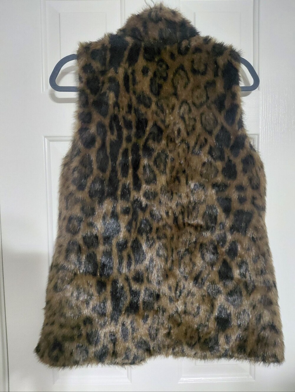 Bagatelle Brown Faux Fur Vest with Black Lining